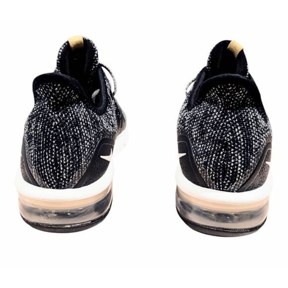 NIKE Air Max Sequent 3 'Black Dark Grey' Running Shoes Size 9 - Picture 5 of 10